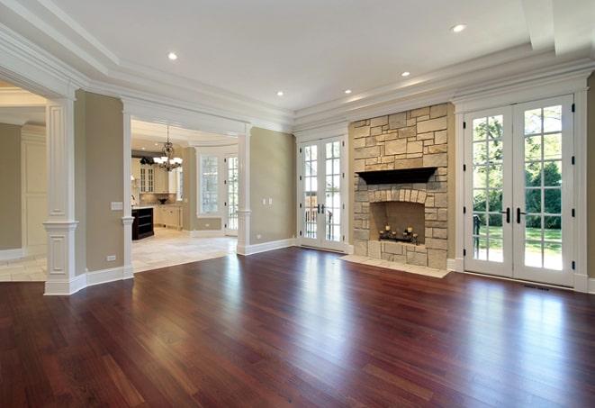 vintage parquet hardwood flooring in a historic home